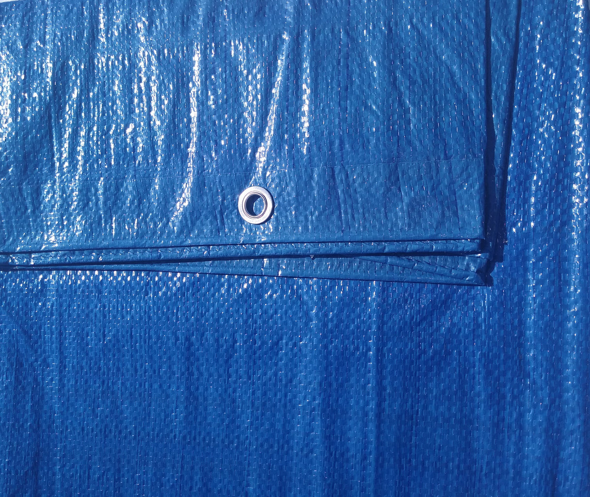 Single Blue Poly Tarp Jgtarpsandcanopies