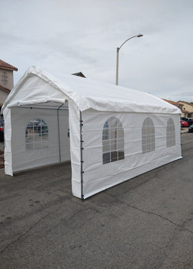 18X40 Heavy Duty Enclosed Canopy With Windows (free shipping) 14 LEGS