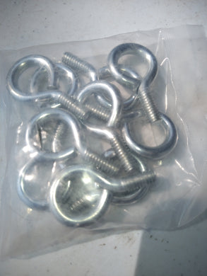 1/4 INCH SMALL EYE BOLT SCREWS CANOPY (100 PC PACK)
