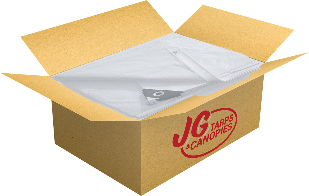 40X40 Heavy Duty White Poly Tarp Free Shipping Jgtarpsandcanopies