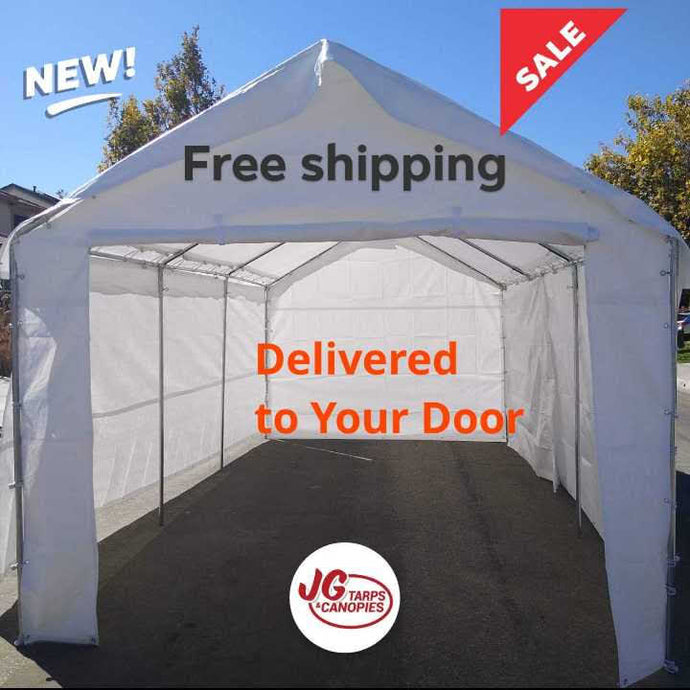 10x30 Heavy Duty Enclosed Canopy (free shipping)