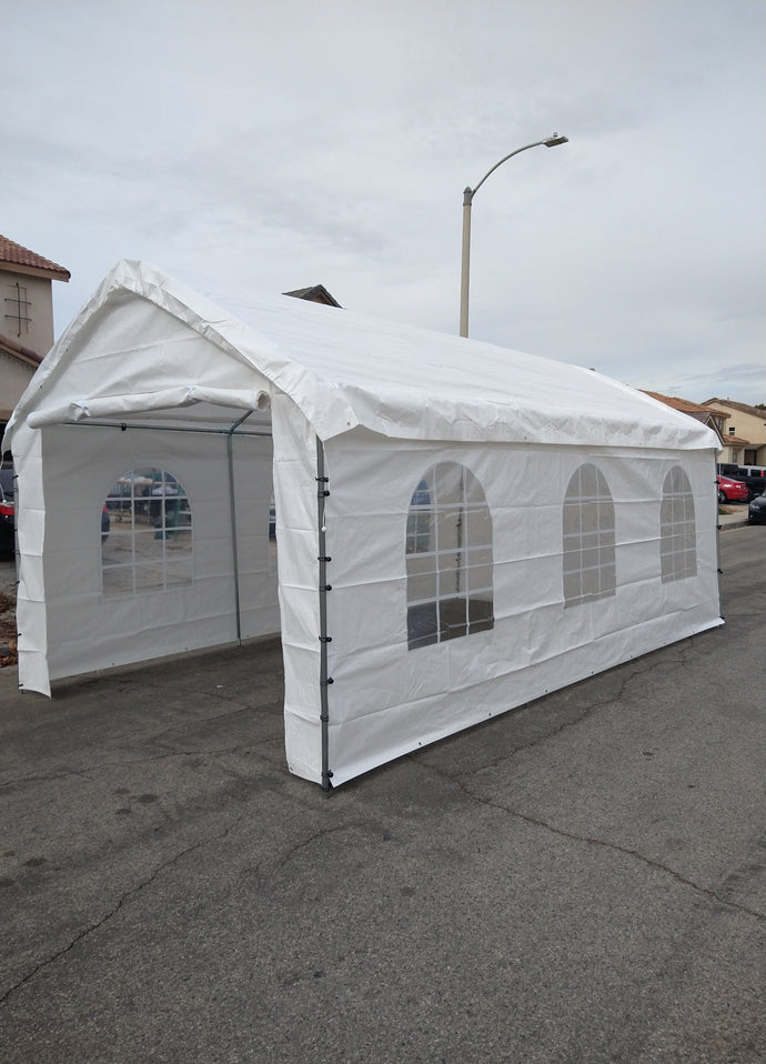 18X30 Heavy Duty Enclosed Canopy With Window (free shipping)