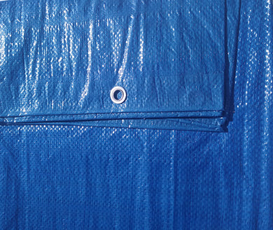 6x10 Economy Duty blue poly tarp