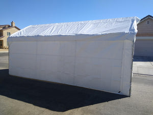 20 ft Side Wall 12 OR 16 MIL  For Canopy beige or white (1) Pc