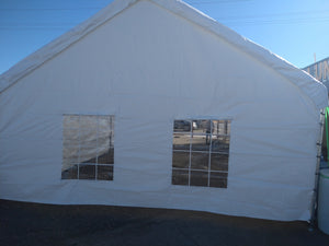 20 FT wide Peak End Back With Windows (SUPER SPECIAL)  for Canopy (FITS A 18' WIDE CANOPY) 1 pc