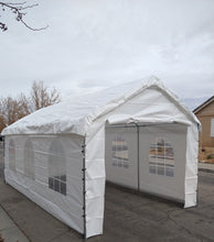 Load image into Gallery viewer, 10x30 Heavy Duty Enclosed Canopy With Windows (free shipping) 10 legs