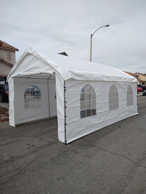 14X30 Heavy Duty Enclosed Canopy With Window (free shipping)