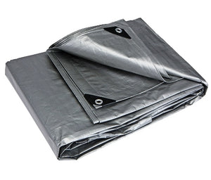 40x50 Heavy Duty silver poly tarp Free Shipping
